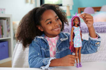 Barbie Fun & Fancy Hair Doll With Extra-Long Colorful Black Hair And Styling Accessories - Image 2 of 6