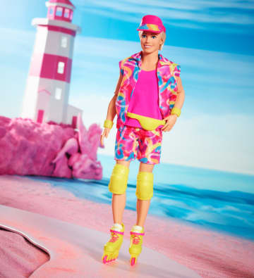 Barbie The Movie Collectible Ken Doll Wearing Retro-Inspired Inline Skate Outfit And Inline Skates - Image 2 of 6