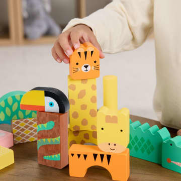 Fisher-Price Juguete para Bebés Bloques de la Jungla de Madera - Imagen 3 de 6