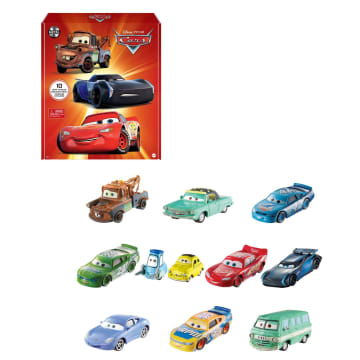 Disney Pixar Cars Die-Cast Vehicle 10-Pack, Collectible Set Of 1:55 Scale Toy Cars - Image 1 of 6