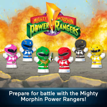 Little People Collector Power Rangers Special Edition Set For Adults & Fans, 6 Figures - Imagen 2 de 6