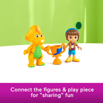 Fisher-Price Barney's World Barney's Friend Mel & Billy Dino Figure Set For Kids, 3 Toys - Image 3 of 6