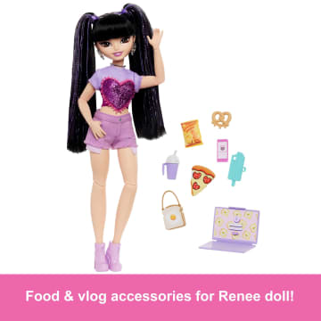 Barbie Dream Besties Renee Fashion Doll With 11 Food Themed Accessories - Image 3 of 6
