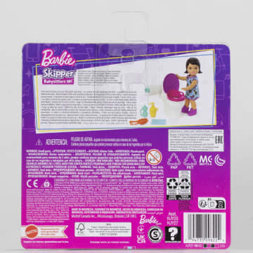 Barbie Small Doll And Accessories, Babysitters Inc. Set With Toilet And 5 Pieces - Image 6 of 6