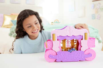 Disney Princess Carriage To Castle Transforming Playset With Aurora Small Doll, 4 Figures & 3 Levels - Image 2 of 6