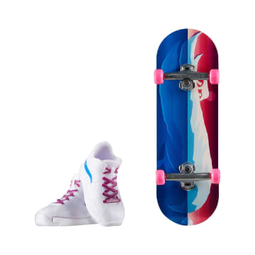 Hot Wheels Skate Veículo de Brinquedo Skateboard GLACIER GRIND™ com Tênis - Imagem 1 de 6