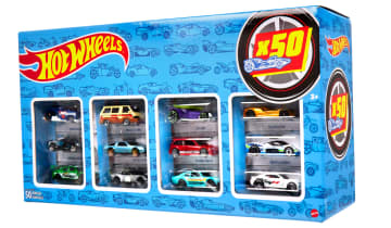Hot Wheels Cars, Set Of 50 Toy Cars, Trucks & AIrcraft in 1:64 Scale - Imagen 1 de 4