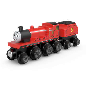 Fisher-Price Thomas & Friends Wooden Railway James Engine And Coal-Car - Imagem 5 de 6