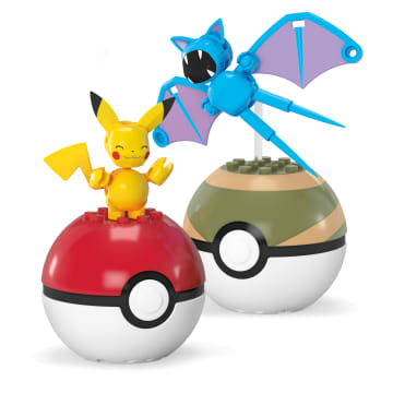 MEGA Pokémon Pikachu & Zubat Building Toy Kit, 2 Action Figures (40 Pieces) For Kids - Image 2 of 4