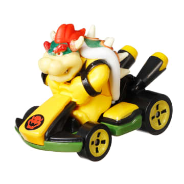 Hot Wheels Mario Kart Veículo de Brinquedo Kart Padrão Bowser - Image 2 of 3