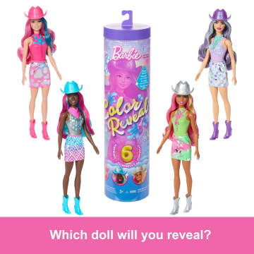 Barbie Color Reveal Disco Star Series Fashion Doll & Accessories With 6 Surprises - Imagen 3 de 6