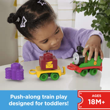 Thomas & Friends My First Percy Push-Along Toy Train With Stacking Cargo For Toddlers - Image 2 of 6