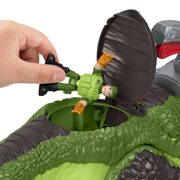 Imaginext Jurassic World Camp Cretaceous T-Rex Dinosaur Pursuit Playset - Image 5 of 6