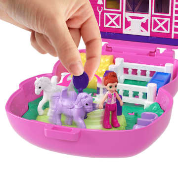 Polly Pocket  Coffret  Poney Rodéo, Micro-Poupée, Chevaux, Access. - Image 4 of 6