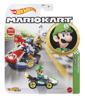 Hot Wheels Mario Kart Vehículo de Juguete Luigi Estándar Kart - Image 3 of 3