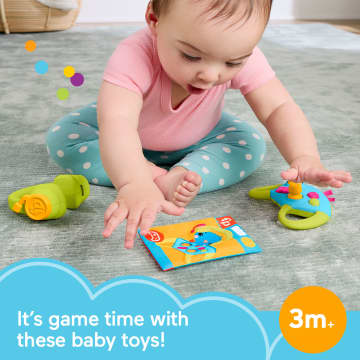 Fisher-Price Level-Up Little Gamer Gift Set, 3 Developmental Baby Toys For Newborns - Image 2 of 6