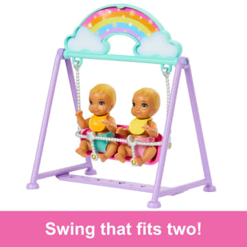 Barbie Skipper Babysitter Doll With Twin Nursery Playset & Accessories - Image 3 of 6