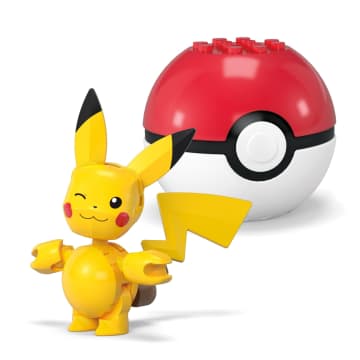 MEGA Pokémon Poké Ball 2-Pack Building Toy Kits With 2 Action Figures (42 Pieces) For Kids - Image 5 of 6