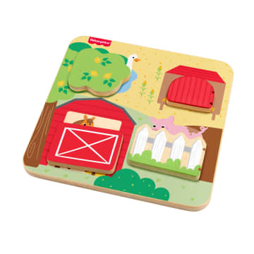 Fisher-Price-La Planche en Bois des Animaux de La Ferme-Pour Bébé - Imagen 5 de 6