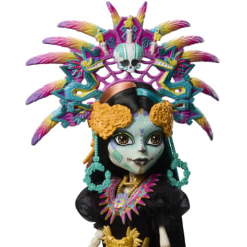 Monster High Skelita Calaveras Collectible Doll, Día De Muertos 2025, Aztec-Inspired Gown - Image 3 of 6
