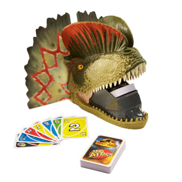 UNO Attack Jurassic World Dominion Card Game With Dinosaur Card Launcher - Image 5 of 6