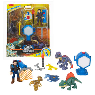 Imaginext Jurassic World EVo-Scanner Multi-Pack Light-Up Dinosaur Playset, 10 Toys - Imagen 6 de 6
