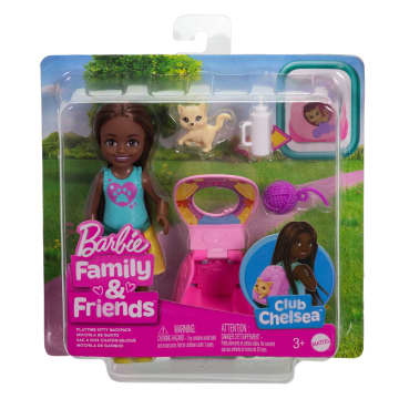 Barbie Family & Friends Chelsea Playtime Kitty Backpack Doll And Accessories, Backpack With Kitten Play Piece - Imagen 6 de 6