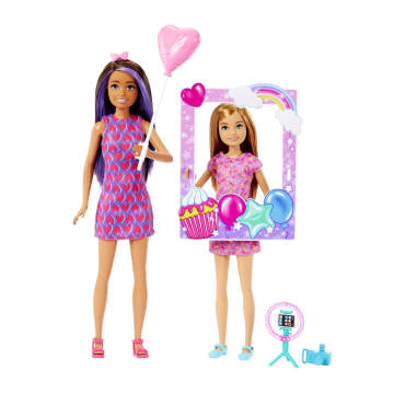 Barbie Celebration Fun Photobooth Playset With Skipper & Stacie Dolls & Accessories - Image 1 of 5