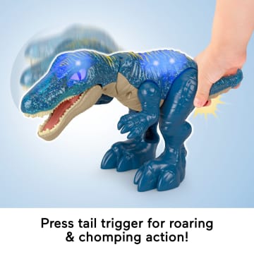 Imaginext Jurassic World Growl & Glow Baryonyx Dinosaur Toy With Lights Sounds & Chomping Action - Image 3 of 6