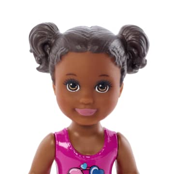 Barbie Small Doll And Accessories, Babysitters Inc. Set With 1 Pool And 5 Pieces - Image 4 of 5