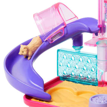 Barbie World  Coffret de Jeu  Terrain de Jeu Pour Hamsters, 9Acc. - Imagen 4 de 5