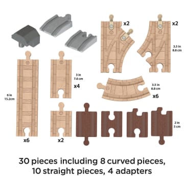Fisher-Price Thomas & Friends Wooden Railway Expansion Clackety Track Pack - Image 5 of 6
