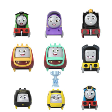 Thomas & Friends Sodor Cup Racers 9-Pack Of Diecast Push-Along Toy Train Engines Ages 3+Y - Imagem 5 de 6