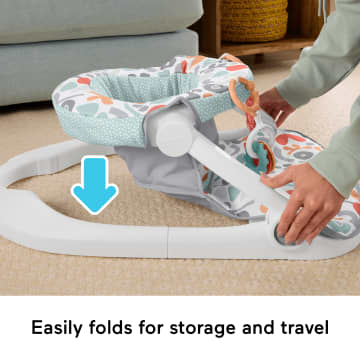 Fisher-Price Portable Baby Chair With Toys, Sit-Me-Up Floor Seat, Fresh Floral - Imagem 4 de 5