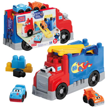 MEGA Bloks First Builders Build & Race Rig Toy Blocks (19 Pieces) For Toddler - Image 1 of 6