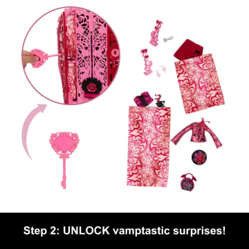 Monster High Skulltimate Secrets Garden Mysteries Playset, Draculaura Doll With 19+ Surprises - Imagem 4 de 6