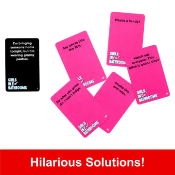 Girls in Bar Bathrooms Adult Party Game For Girls And Bachelorette Parties For Hilarious Game Night Memories - Image 4 of 6