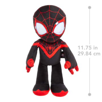 Marvel Plush Talkers Miles Morales Soft Toy, 11.75-Inch Collectible Figure With Sounds & Phrases - Imagen 3 de 5