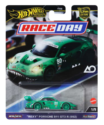 Hot Wheels Collector Veículo de Brinquedo Porsche 911 GT3 R - Imagen 6 de 6