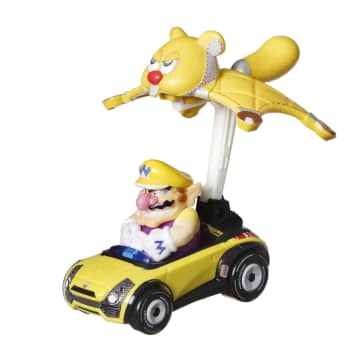 Hot Wheels Mario Kart Veículo de Brinquedo Wario Sports Coupe Waddle Wing - Image 2 of 4