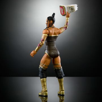 WWE Elite Collection Premium Live EVent Bianca Belair Action Figure Set, Wrestlemania Collectible - Image 6 of 6