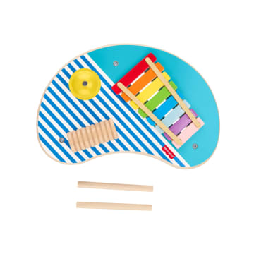 Fisher-Price Table Musicale en Bois, Percussions, 3Éléments en Bois - Image 5 of 6