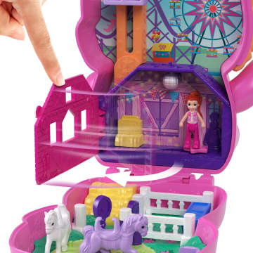 Polly Pocket  Coffret  Poney Rodéo, Micro-Poupée, Chevaux, Access. - Image 5 of 6