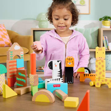 Fisher-Price Juguete para Bebés Bloques de la Jungla de Madera - Imagen 2 de 6
