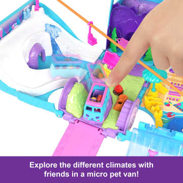 Polly Pocket Pet Mobile Adventure Playset With Micro Dolls & Transforming Camper Van, Pets & Toy Car - Image 4 of 6