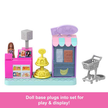 Barbie Mini Barbieland Collectible Supermarket Playset With 1.5-inch Barbie Doll, interactive Play Areas For Storytelling Fun - Imagen 5 de 6