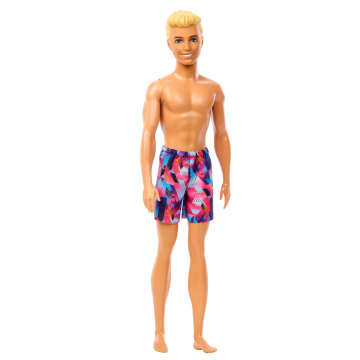 Beach Ken Doll With Blond Hair Wearing Purple Swimsuit - Imagen 4 de 6