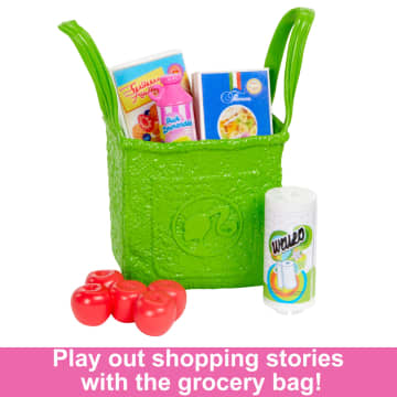 Barbie Doll And Ultimate Pantry Playset, Barbie Kitchen Add-On With 30+ Food-Themed Pieces - Image 5 of 6