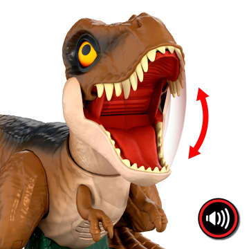 Jurassic World Dinossauro de Brinquedo Jurassic World T.Rex Fúria Rugidora R/C - Imagem 5 de 6