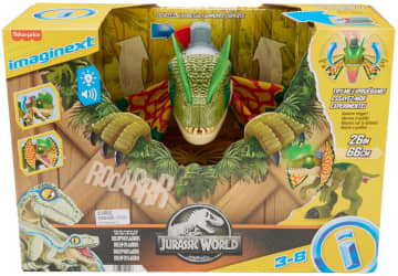 Imaginext Jurassic World Thrash Attack Dilophosaurus Dinosaur Toy With Lights & Sounds For Kids - Imagen 6 de 6